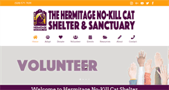 Desktop Screenshot of hermitagecatshelter.org