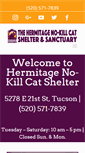 Mobile Screenshot of hermitagecatshelter.org